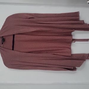 Red Striped Cardigan
